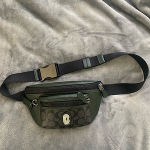 Westway Belt Bag In Colorblock Signature Canvas With Coach Patch